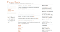 Desktop Screenshot of pioneerbooks.com.au